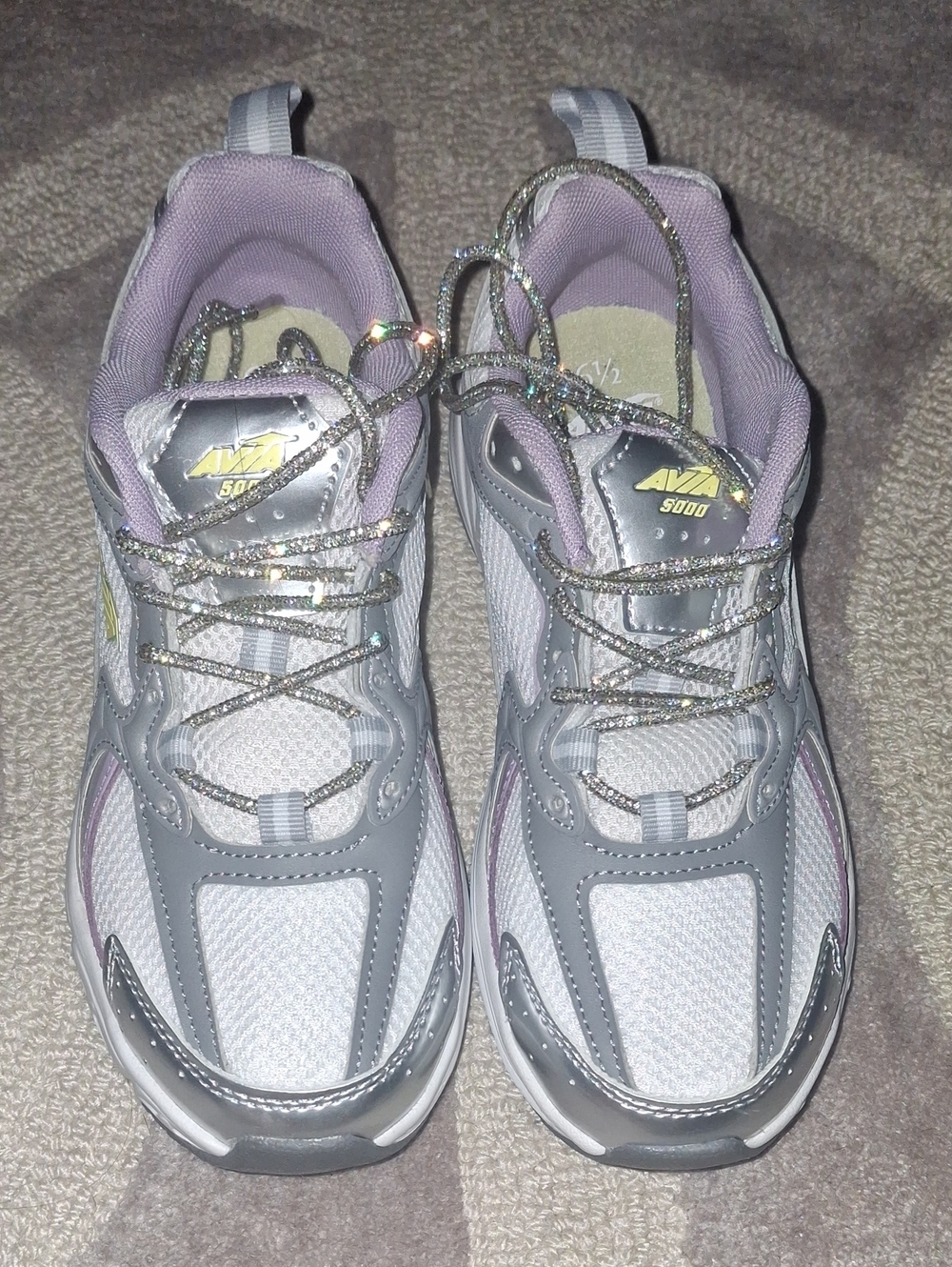 Avia Womens 5000 Sport Sneaker - Custom Laces